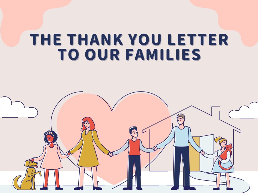 Residential Real Estate sent the thank you letter to our families✨