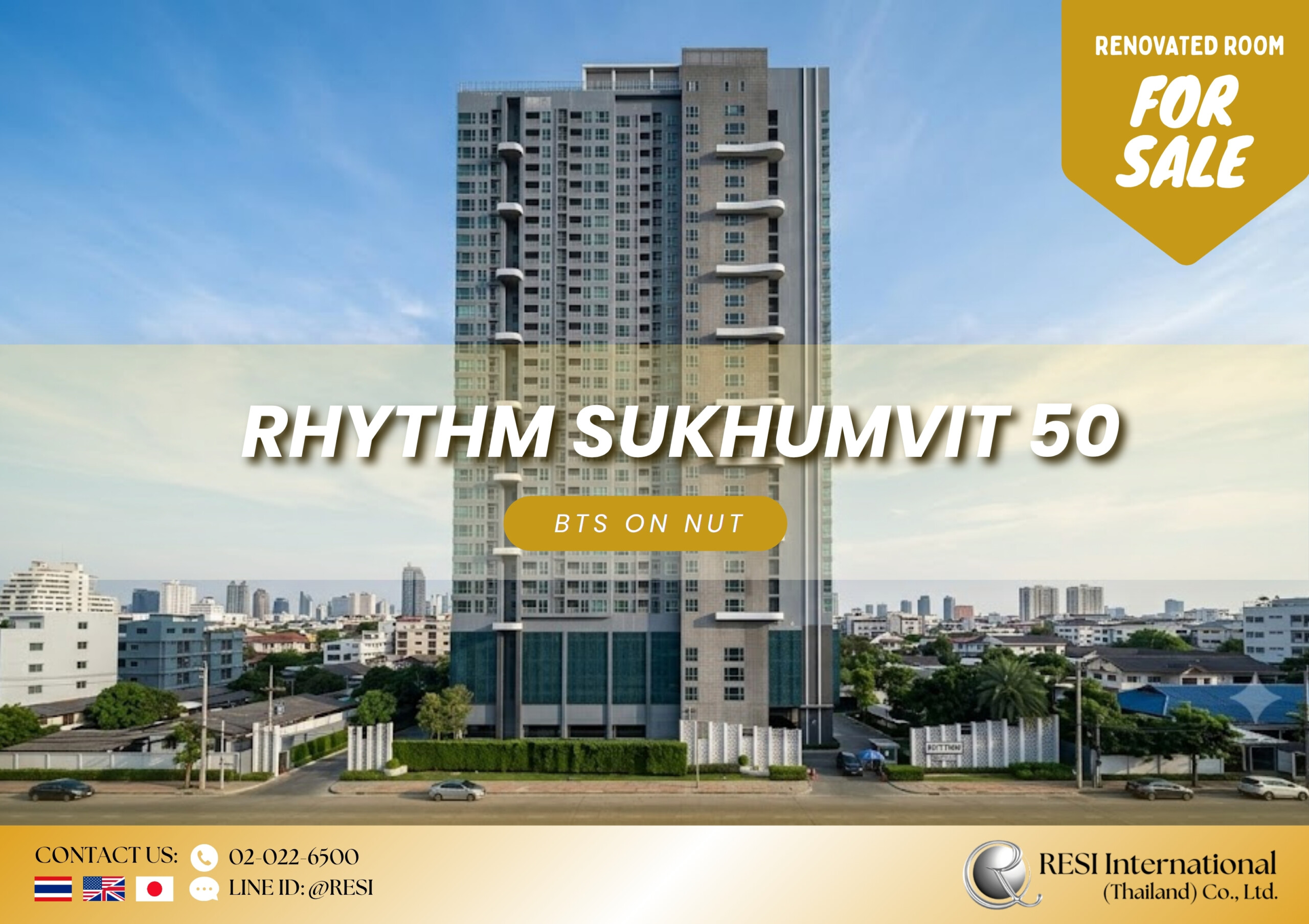 📣販売開始！新ノベーション済「Rhythm Sukhumvit 50 」🏢