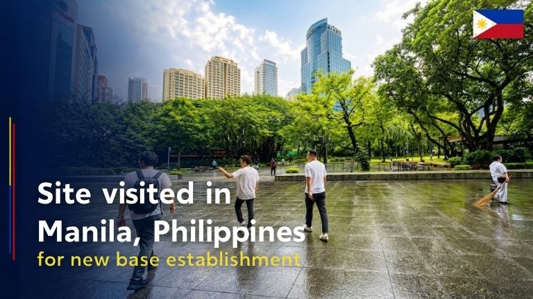 Site visited to prepare for the new base establishment in Manila city, Philippines